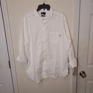 Dockers men's button up white shirt
